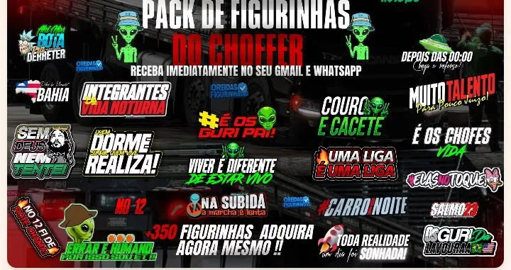 Pack De Figurinhas De Chofer