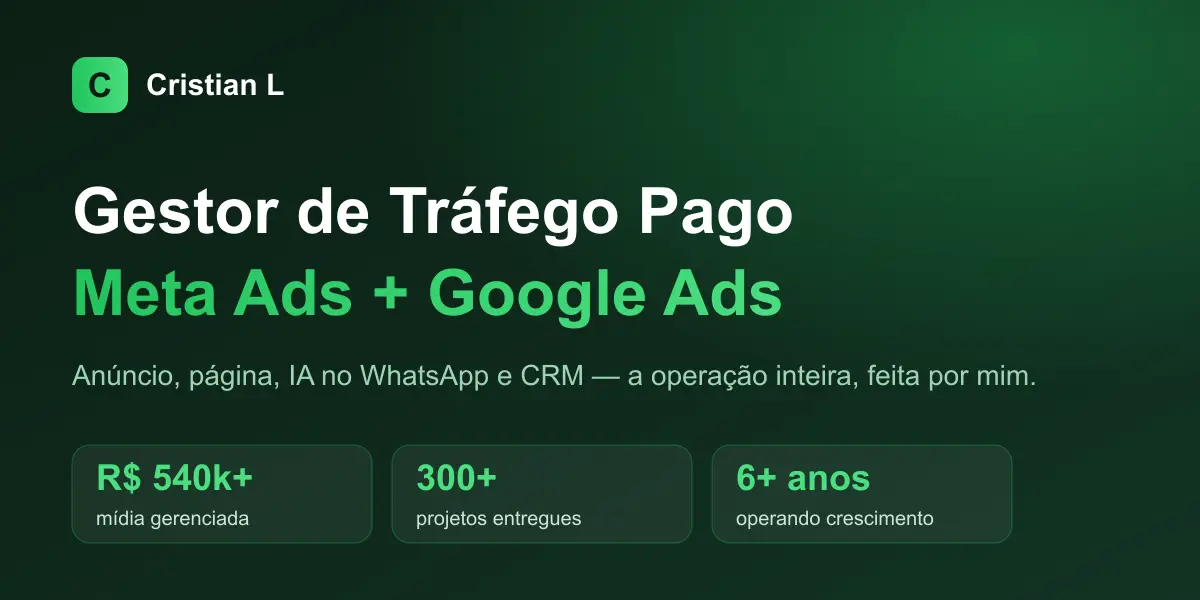 Imagem de capa do perfil de Cristian Lourenço