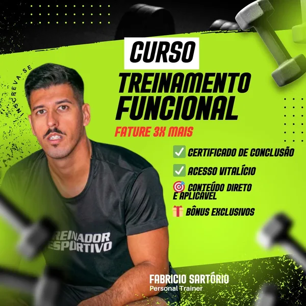 Imagem promocional do produto Curso de Treinamento Funcional
