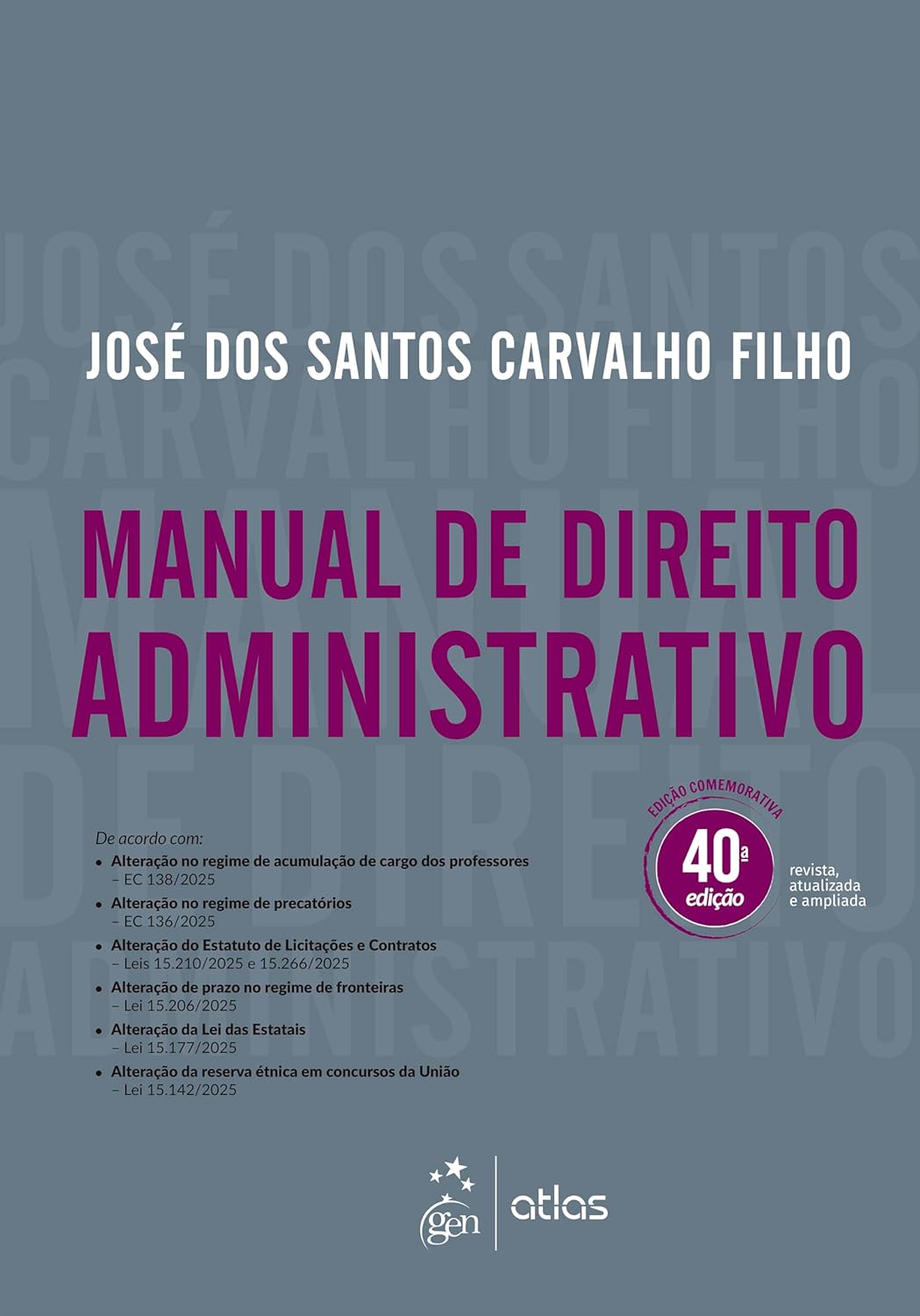 Manual de Direito Administrativo - 40ª Edição 2026
